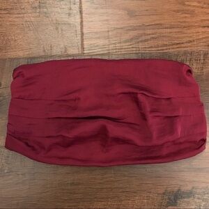 Intimately Free People Dark Red Bandeau Bra